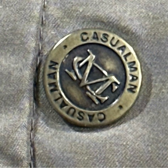 Casualman Jacket Tan Size 40 Soft & Warm Zip & Button Up Large Pockets - Picture 6 of 13